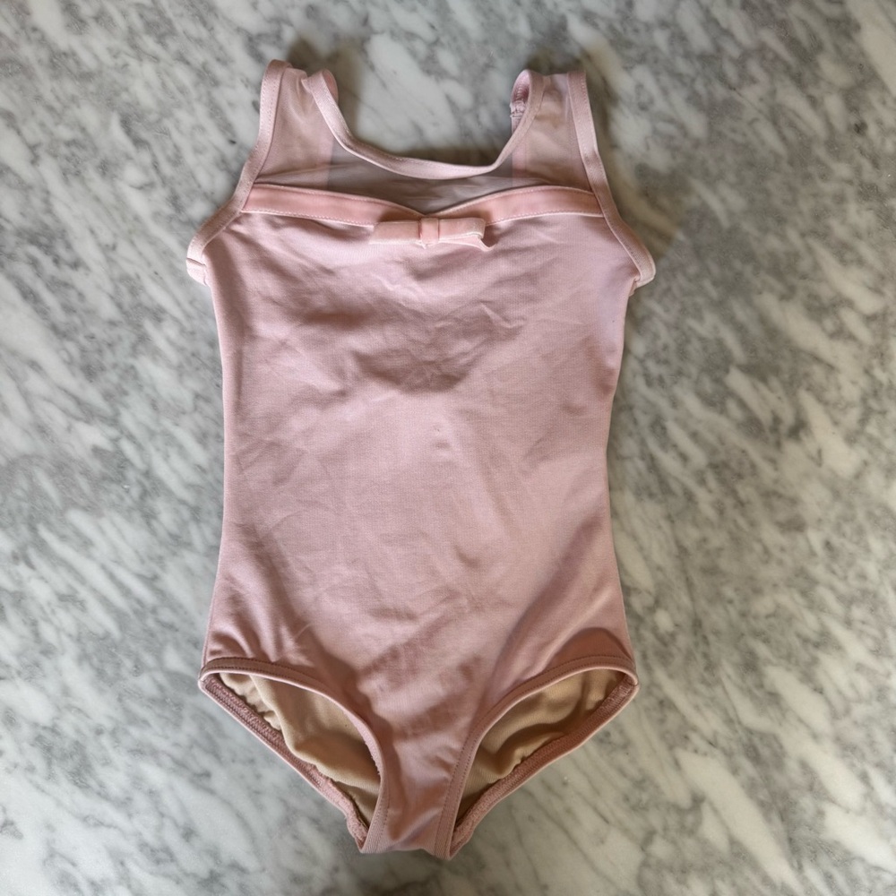 Capezio Pink ballet leotard One Piece with Scoop Neckline